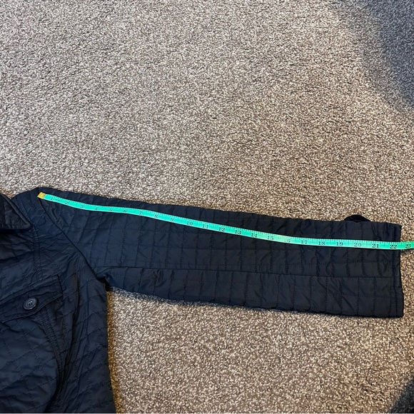 Express Black Trench Coat with Quilted Design - Picture 5 of 6